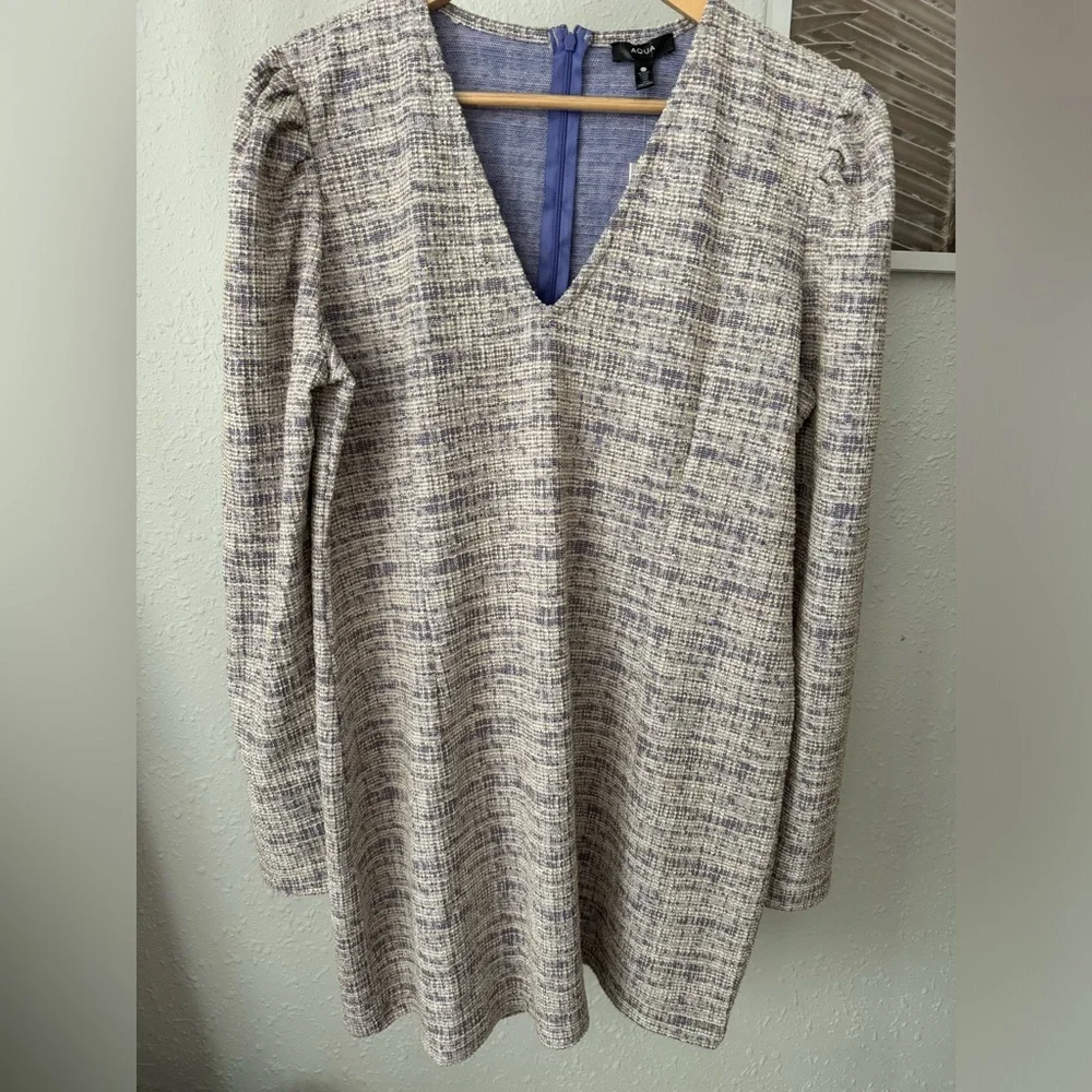 NWT - Aqua Lavender Tweed Mini Dress - Size XL - Picture 3 of 8